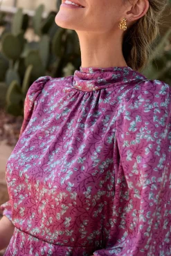 Vestido largo estampado MIN