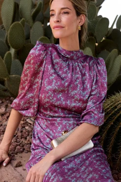 Vestido largo estampado MIN