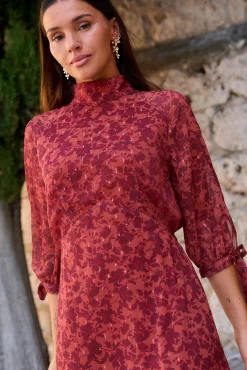 Vestido largo flores