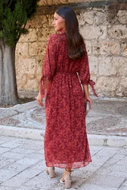 Vestido largo flores