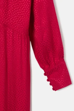 Vestido largo nudo jacquard