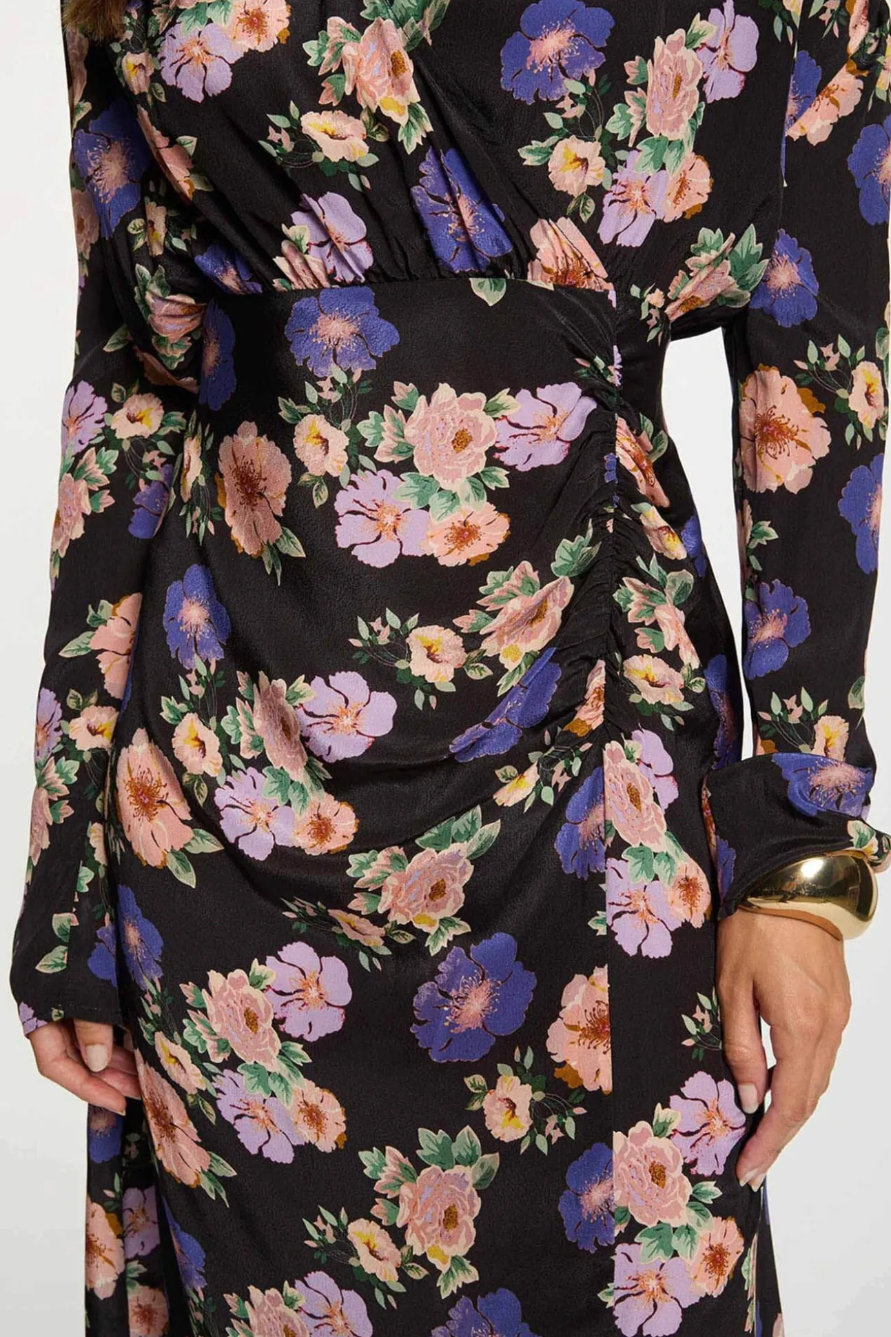 Vestido largo satinado