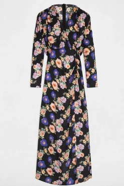 Vestido largo satinado