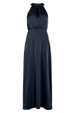 Vestido largo satinado de fiesta