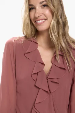 Vestido largo volantes