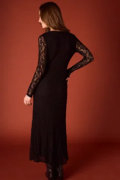 Vestido lencero negro