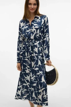 Vestido midi camisero