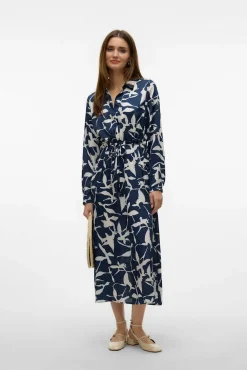 Vestido midi camisero