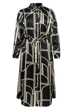 Vestido midi camisero talla grande