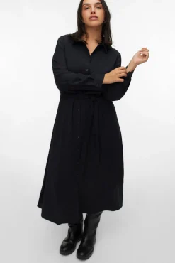 Vestido midi camisero talla grande