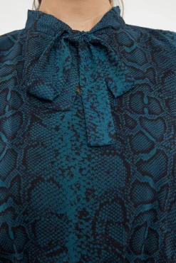 Vestido midi con lazo