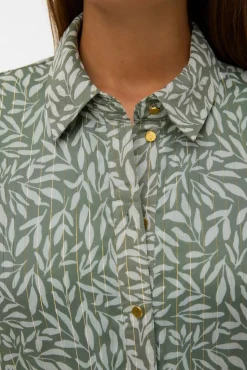 Vestido midi de gasa