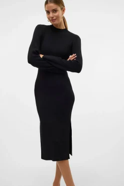 Vestido midi de punto