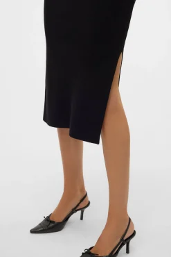 Vestido midi de punto