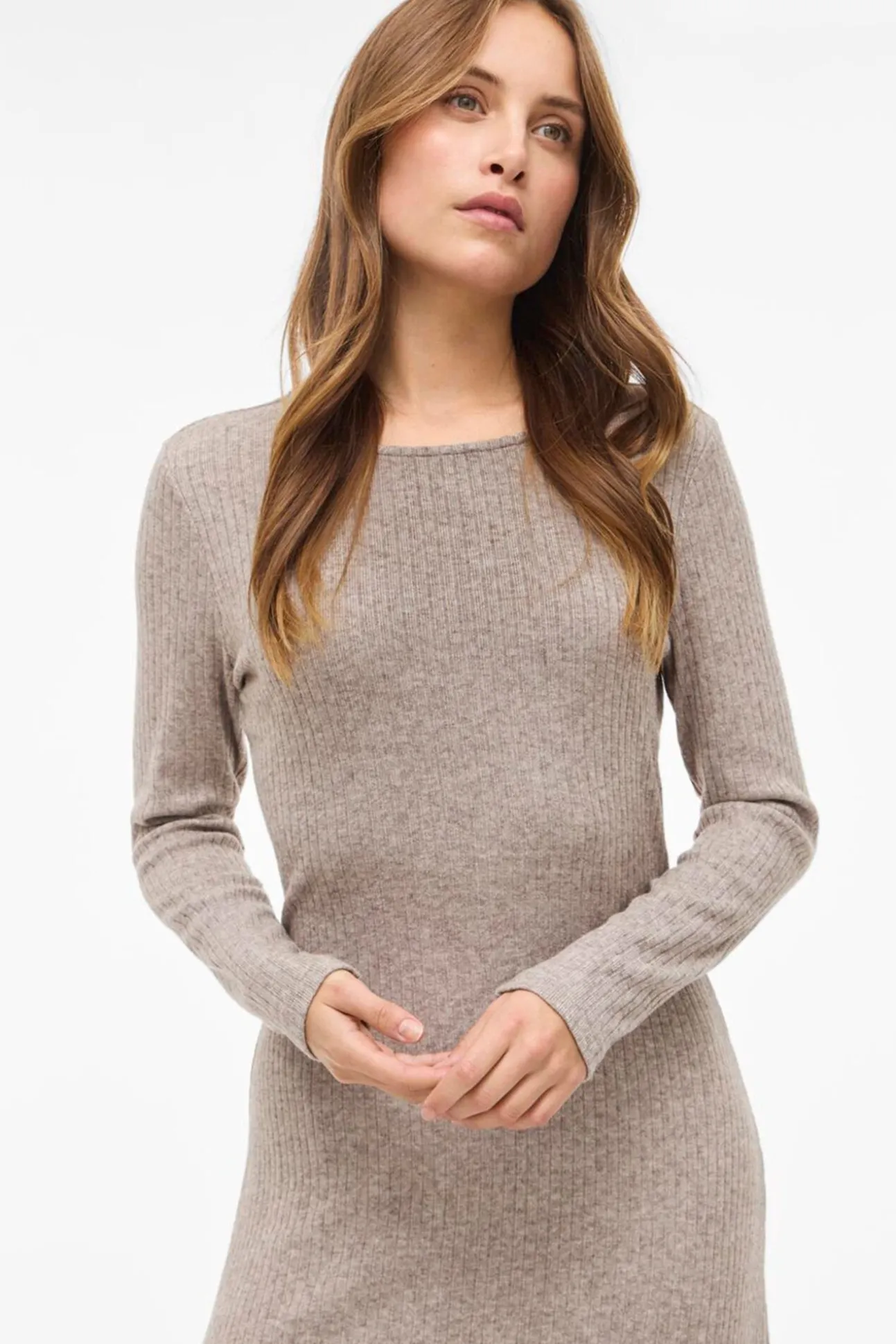 Vestido midi de viscosa