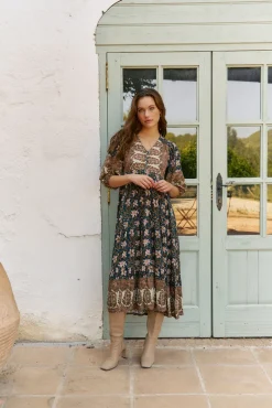 Vestido midi Eve estampado Nomade