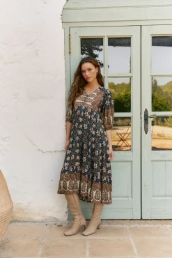 Vestido midi Eve estampado Nomade