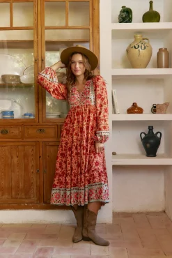 Vestido midi Eve estampado Lilliana