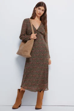 Vestido midi florecitas