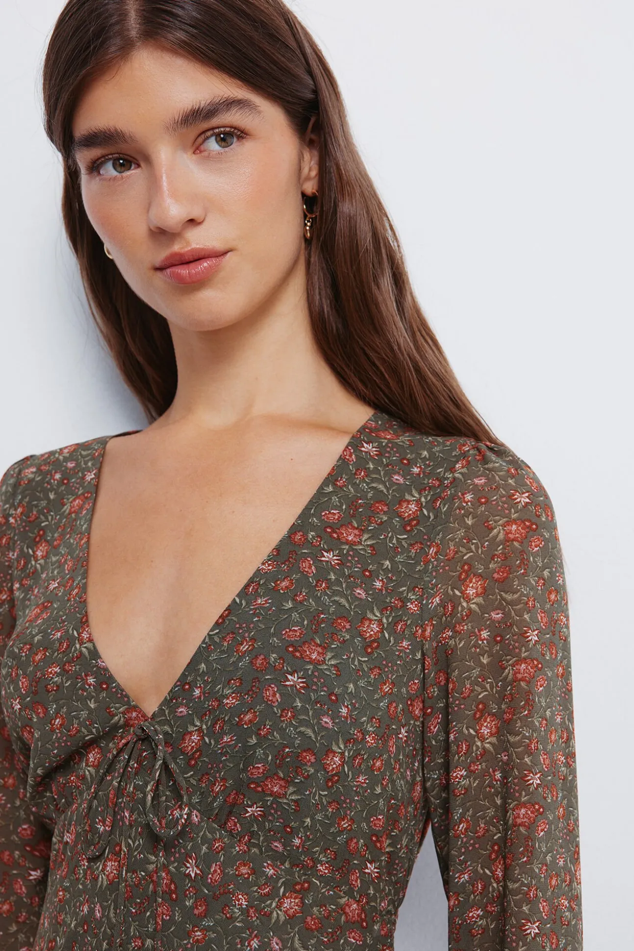 Vestido midi florecitas