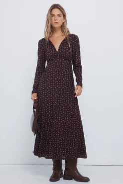 Vestido midi florecitas