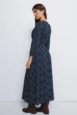 Vestido midi goma cintura