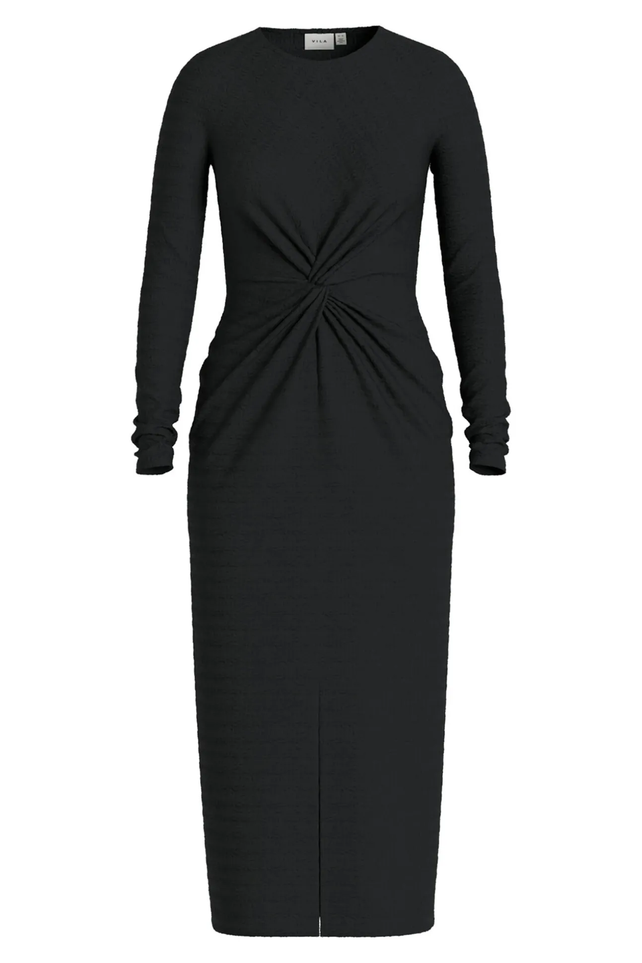 Vestido midi manga larga