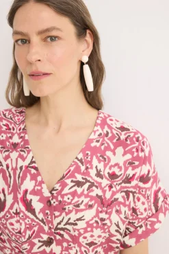 Vestido midi pliegues