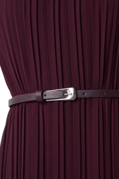 Vestido midi plisado