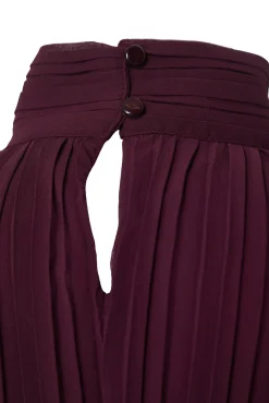 Vestido midi plisado