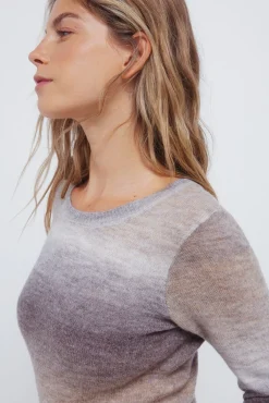 Vestido midi punto space dye