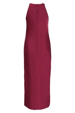 Vestido midi satinado