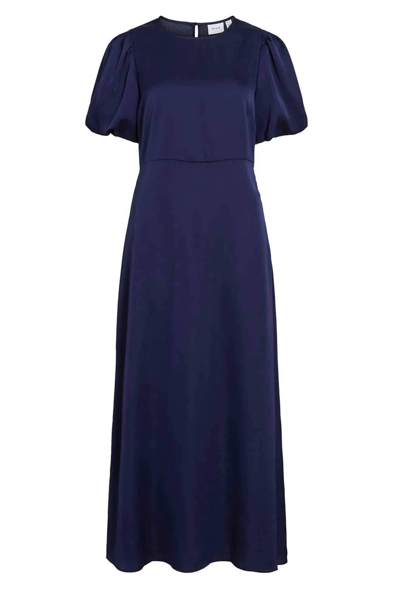 Vestido midi satinado de fiesta