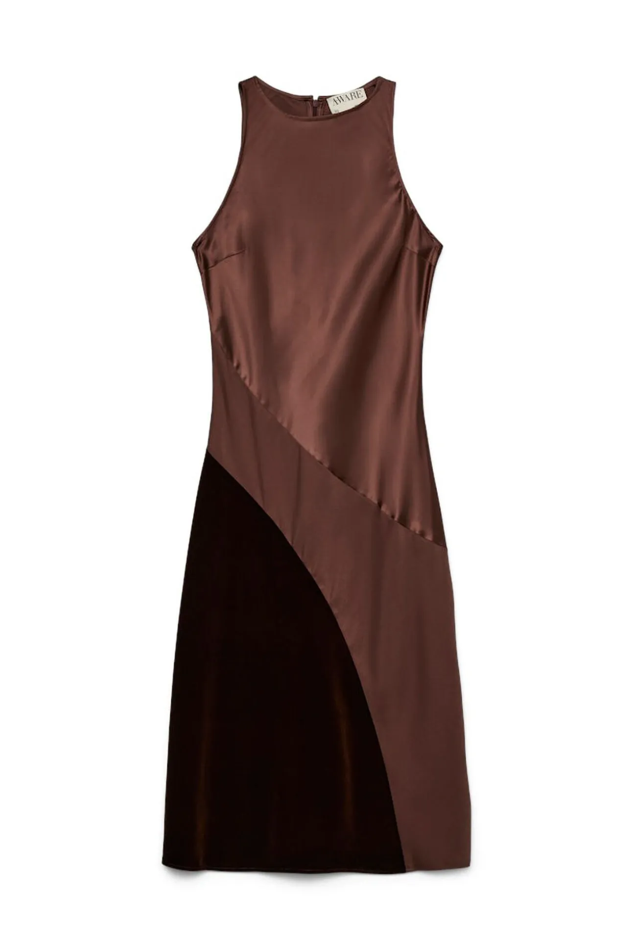 Vestido midi sin mangas