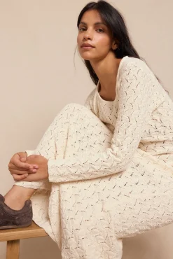 Vestido punto calado multicolor