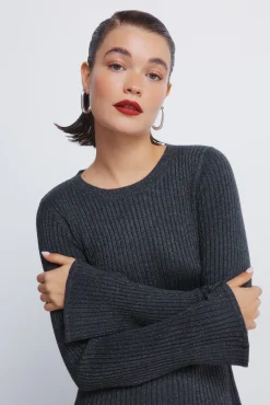 Vestido punto corto canalé