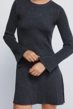 Vestido punto corto canalé