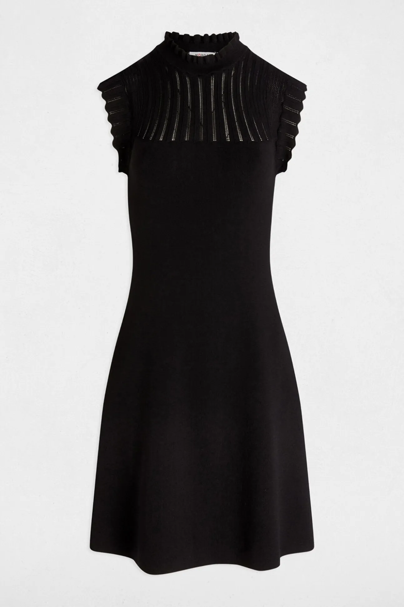 Vestido punto corto evasé