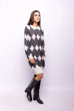 Vestido punto estampado
