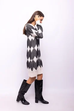 Vestido punto estampado