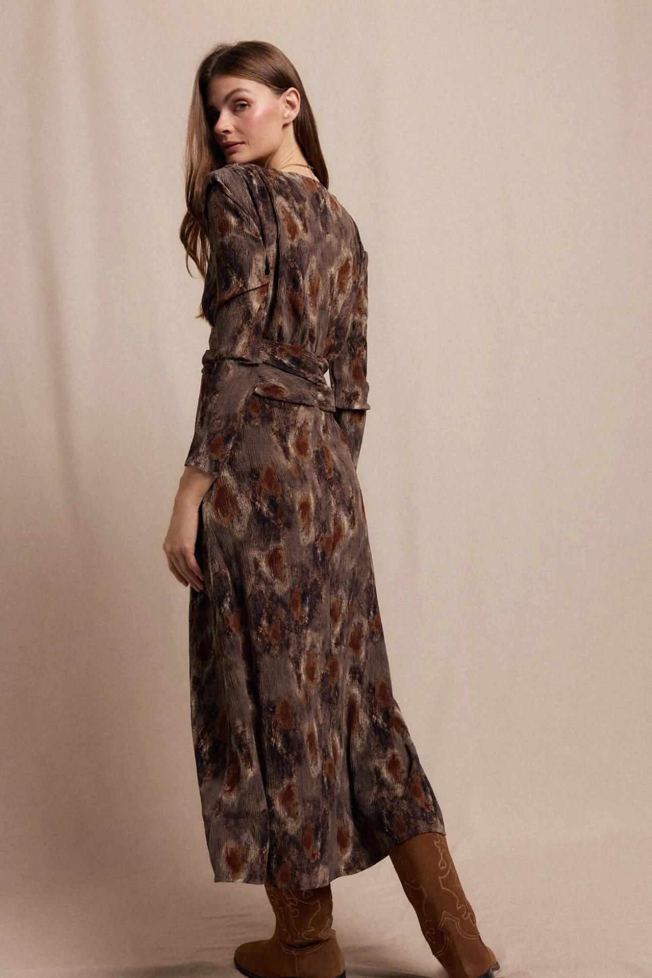 Vestido textura elastico