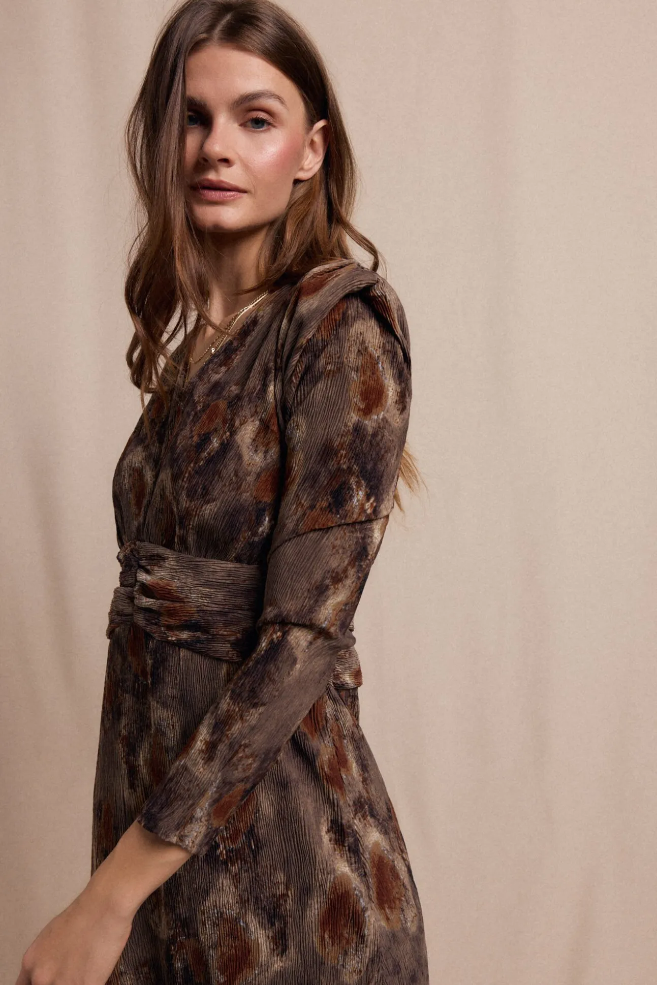 Vestido textura elastico