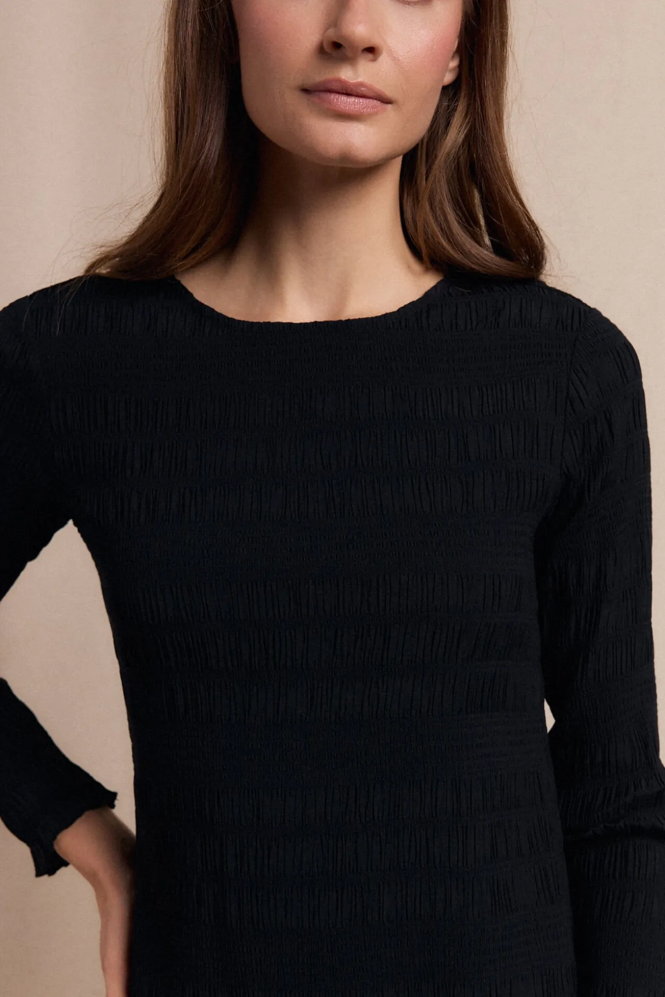 Vestido textura elastico