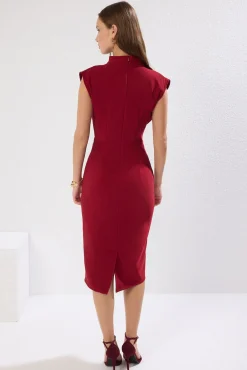 Vestido tubo midi