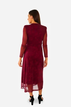 Vestido tul estampado flores