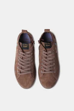 Zapatilla abotinadabcon detalles florales