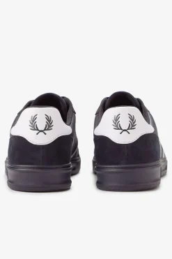 Zapatilla B4 embossed leather/suede