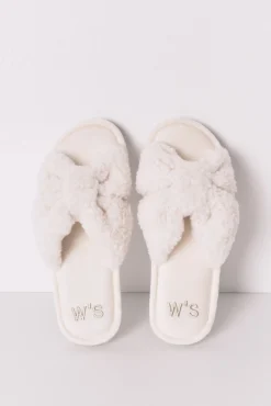 Zapatilla casa borreguito blanco