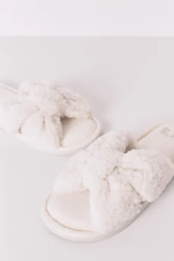 Zapatilla casa borreguito blanco