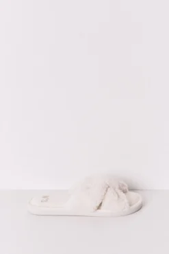 Zapatilla casa borreguito blanco